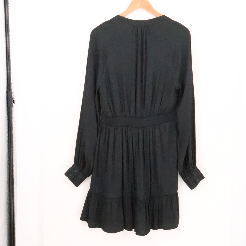 Banana Republic Long Sleeve Tiered Midi Dress Womens Minimalist Size M Tall - Picture 5 of 12